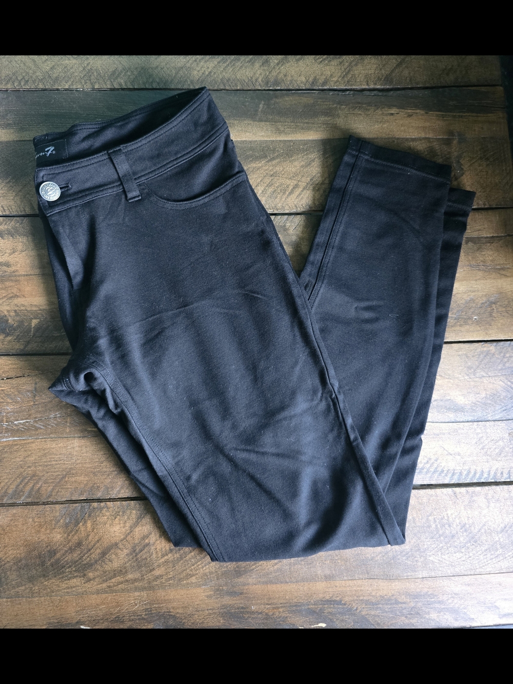 Black High-Waist Ponte Leggings